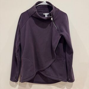 Athleta Cozy Karma Asym Pullover Sweatshirt Women’s Small Purple